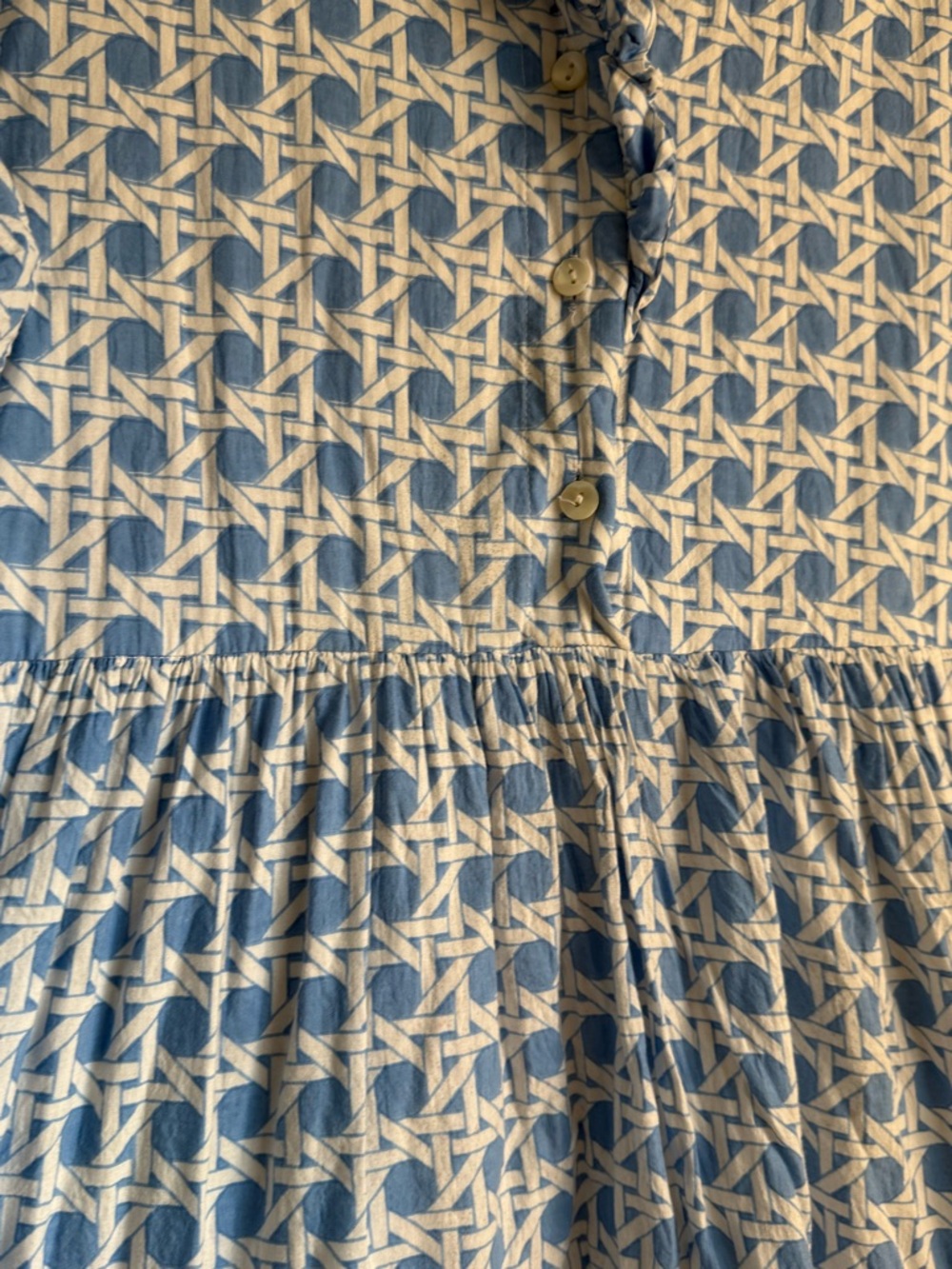 Blue Printed Miss Madigan Dress - Picture 6 of 6